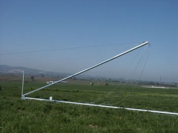 Gin pole HM 60+ nominal height 14.2 m + rigging mast 3.0 m