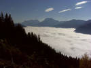 Blick von Baustelle (Alpen)