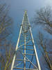 Stahlgittermast 100m im Wald